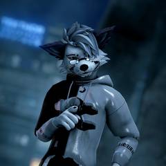 Avatar wearing an aidenfur hairstyle