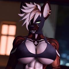 Avatar wearing an aidenfur hairstyle