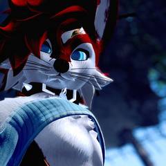 Avatar wearing an aidenfur hairstyle