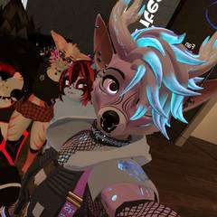 Avatar wearing an aidenfur hairstyle