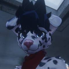 Avatar wearing an aidenfur hairstyle