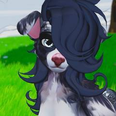 Avatar wearing an aidenfur hairstyle