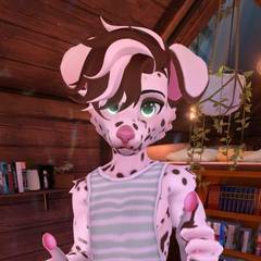 Avatar wearing an aidenfur hairstyle