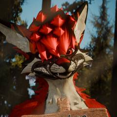 Avatar wearing an aidenfur hairstyle
