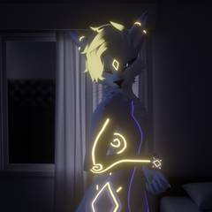 Avatar wearing an aidenfur hairstyle