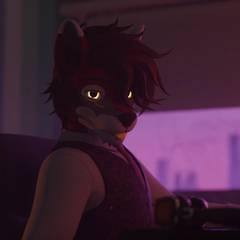 Avatar wearing an aidenfur hairstyle