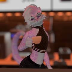 Avatar wearing an aidenfur hairstyle