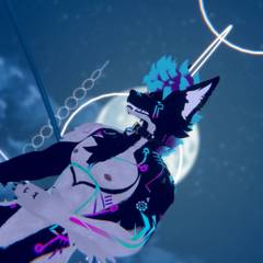 Avatar wearing an aidenfur hairstyle