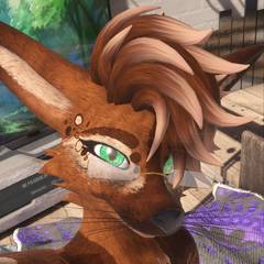 Avatar wearing an aidenfur hairstyle