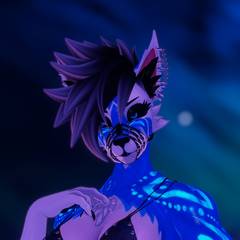 Avatar wearing an aidenfur hairstyle