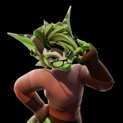 Avatar wearing an aidenfur hairstyle