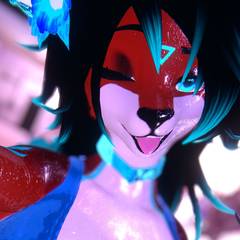 Avatar wearing an aidenfur hairstyle