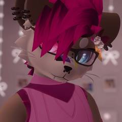 Avatar wearing an aidenfur hairstyle