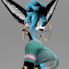 Avatar wearing an aidenfur hairstyle