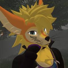 Avatar wearing an aidenfur hairstyle