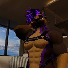 Avatar wearing an aidenfur hairstyle